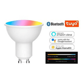 Lâmpada Smart LED WIFI / Bluetooth  RGB+CW 345Lm Luxtar GU10 5W
