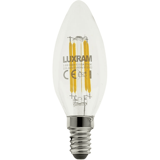 Bombilla E14 (Slim) Vela VALUE CLASSIC LED 3.8W 2700K 400lm