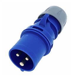 Single Phase Male 3 Pole CEE Plug (2P+T) 16A IP44 PCE– PC0136