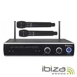 Central Wireless Microphone 2 Channel UHF 863.9/864.9mhz IBIZA