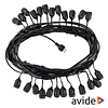 Cadena de iluminación de 15M para 24 bombillas E27 IP44 Garland Arraial Avide