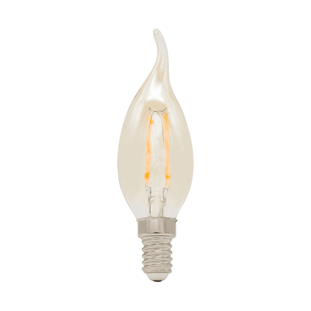 Ampoule à filament LED flamme, culot E14, consommation de 4W pour