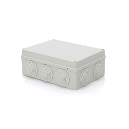 Waterproof junction box with conical gland 190X140X70