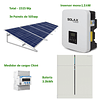 Kit Fotovoltaico Monofásico 1,5KW con Batería 3,0kWh, Estructura y Contador de Consumo Solax