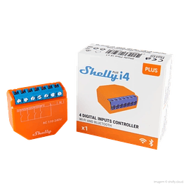 Scenario activation module for WiFi automation (110-240V AC) - 4 inputs - Shelly PLUS I4