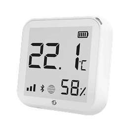 Environmental temperature and humidity monitor with e-ink display - Shelly Plus H&T