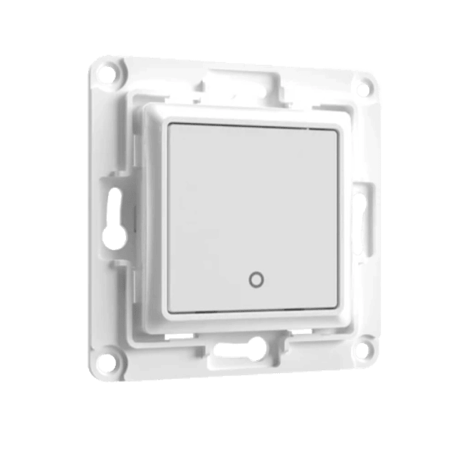 1-button wall switch for Shelly modules - white/black - Shelly Wall Switch 1 White/Black