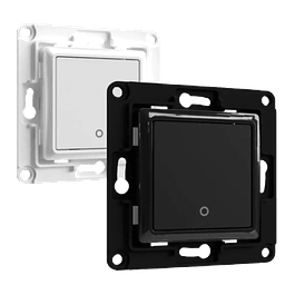 1-button wall switch for Shelly modules - white/black - Shelly Wall Switch 1 White/Black