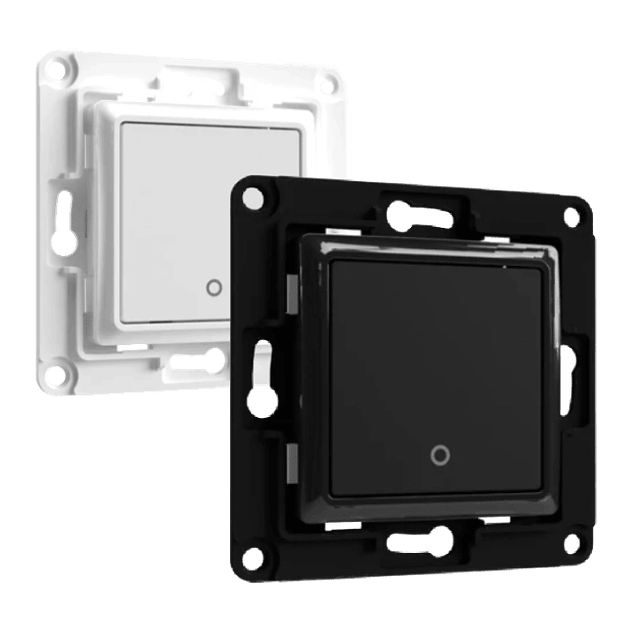 1-button wall switch for Shelly modules - white/black - Shelly Wall Switch 1 White/Black