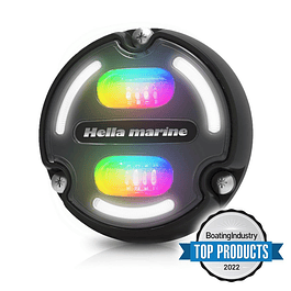 Apelo A2 Luz LED Subaquática RGB c/ face preta e base de alumínio - Hella Marine