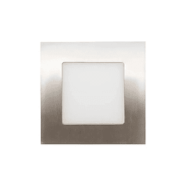 Panneau LED Maxled 5W Carré Acier Brossé/Nickel 400Lm