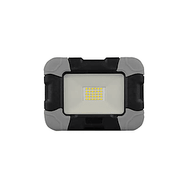 Projecteur LED USB avec batterie Slim SMD 10W Noir/Gris lumière froide (6500K) Luxtar