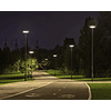 Luminária LED Solar Aplique Jardim | Preto | IP65 | CRI>80 | 20W | 2300Lm | 4000K