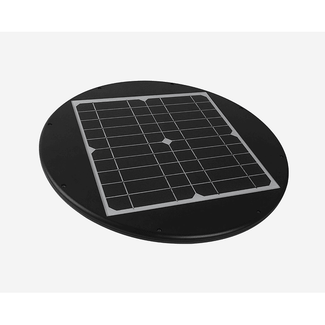 Lámpara solar LED Luz de jardín | Negro | IP65 | IRC>80 | 20W | 2300Lm | 4000K