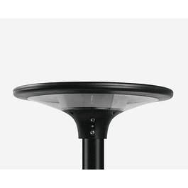 Lampe Solaire LED Lampe de Jardin | Noir | IP65 | IRC>80 | 20W | 2300Lm | 4000K