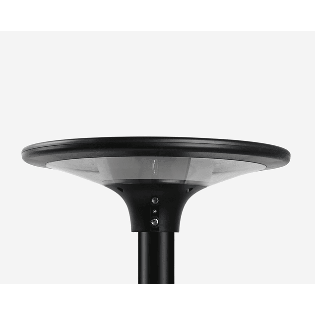 Lámpara solar LED Luz de jardín | Negro | IP65 | IRC>80 | 20W | 2300Lm | 4000K