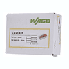 Ligadores WAGO 5 ligações 5×0,5-6MM 221-615 Flexível / Rígido