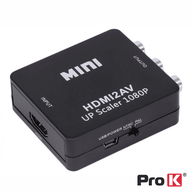 Conversor HDMI > Composto (Vídeo) + Áudio PROK