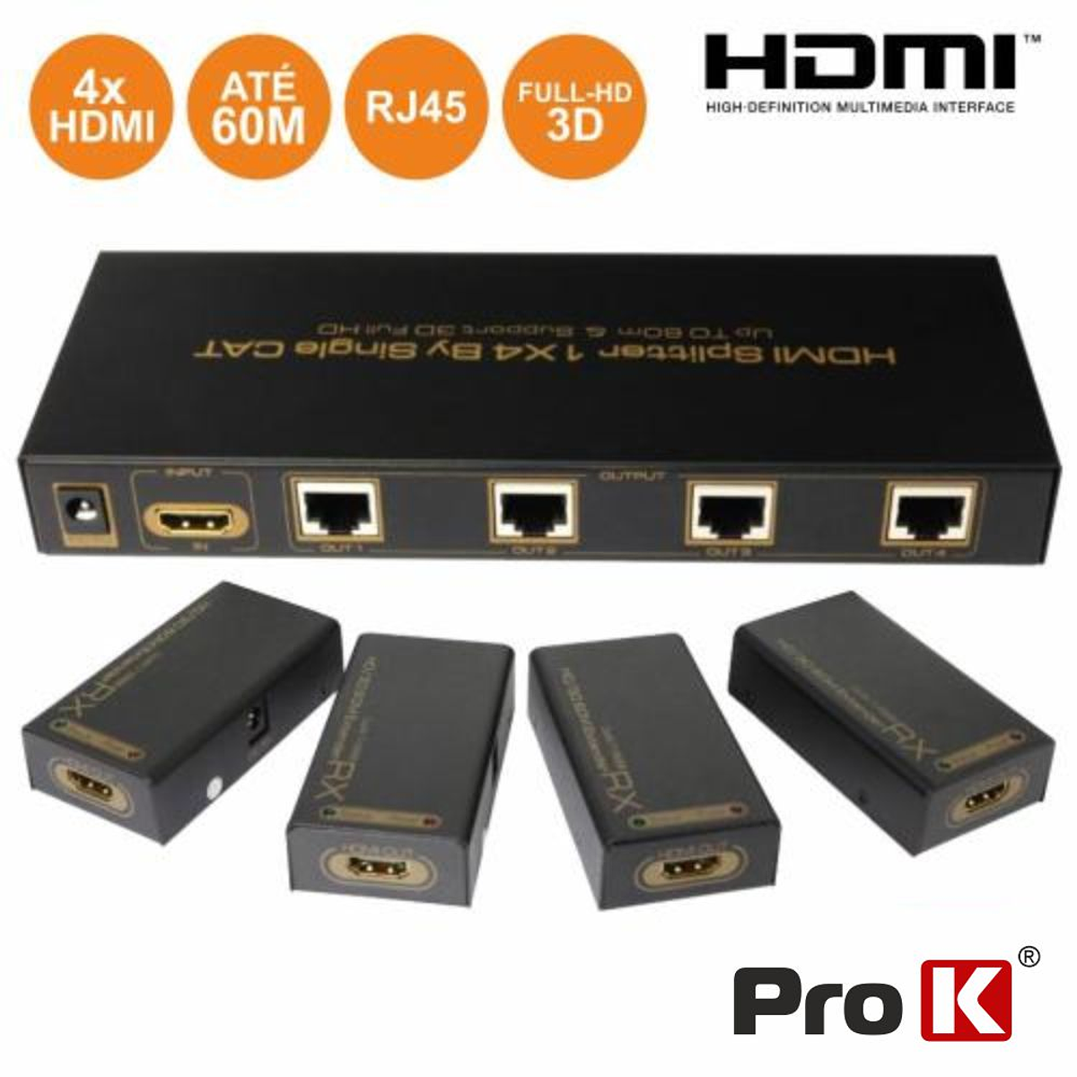 Extensor de señal RJ45 a HDMI