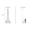 Elevador Para Campânula Industrial LED | Candeeiro | Até 15kg | 15 Metros