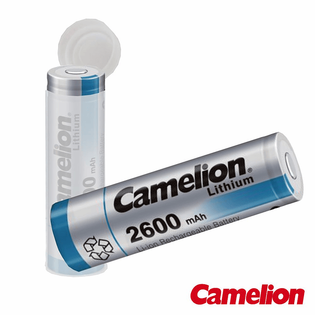 Bateria Lítio Recarregável 18650 3.7V 2600mA Camelion