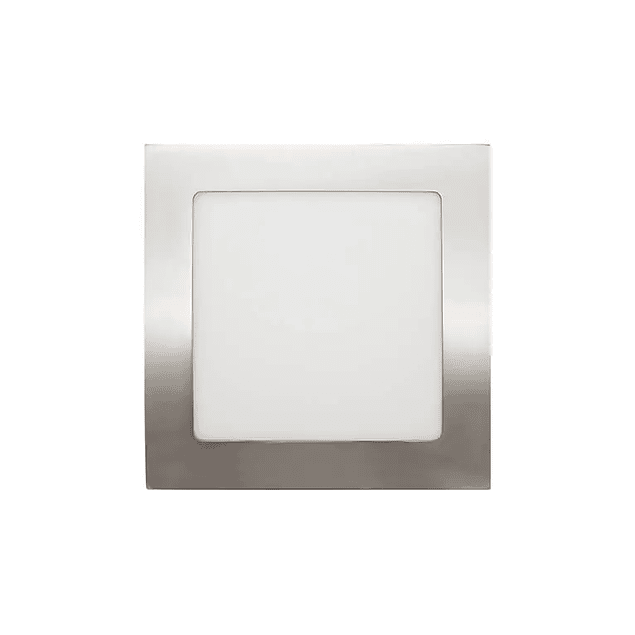 Maxled LED Panel 12W Square Brushed Steel / Nickel 980Lm