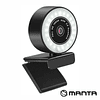 Webcam 1920X1080 C/ Microfone E Luz LED Manta