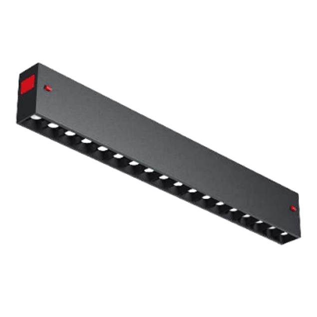 Sistema Magnético | 230V  | Aplique/Foco/Projetor Linear LED 18W | 2700K-6500K | Abertura 24º | Preta | Wifi Tuya