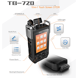 OTDR Tribrer TB-720, Solução Baixo Custo | Ecrã Touch Screen 