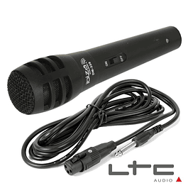 Microfone Dinâmico Unidirecional C/ Cabo 100HZ-13KHZ LTC