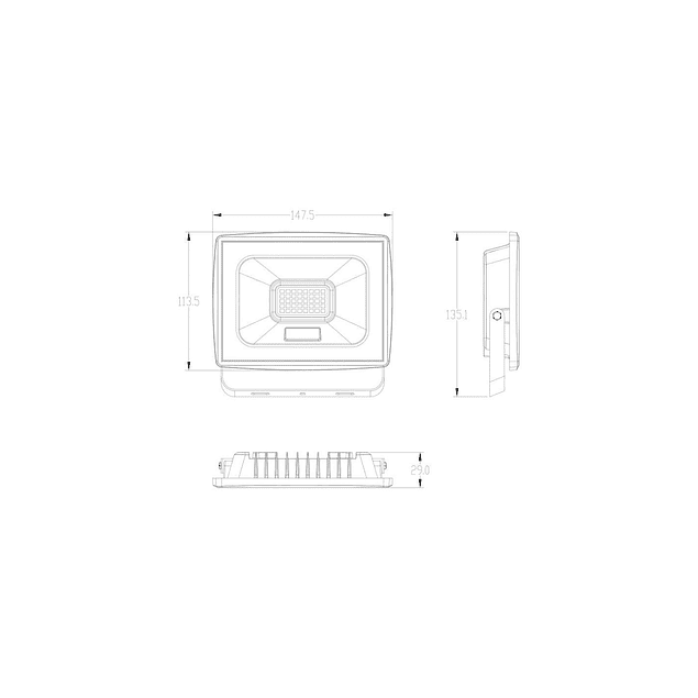 Projetor FL7 30W LED 2700Lm IP65 6000K LED7