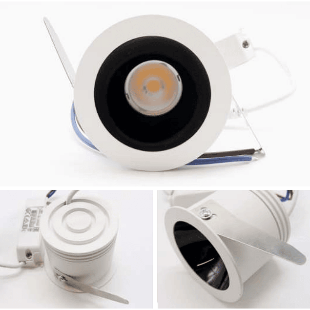 Mini Downlight Aplique LED Setra Embutir | 6W | 230V | 24º | 570-600 Lm | Ø68 mm (Furo Ø62 mm)