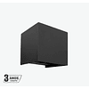 Aplique De Parede Cubo IP65 2x5W LED 1000lm C.10xL.10xAlt.10cm Preto | Branco | Antracite | Corten (Castanho) - Ângulo Variável