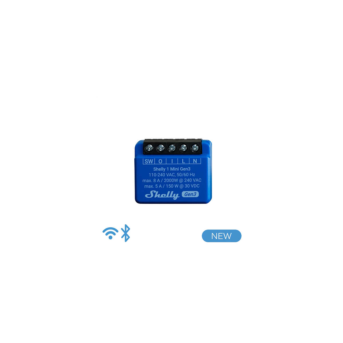 Mini módulo interruptor para automação WiFi 110/240VAC - 8A