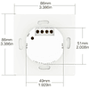 Interruptor Wifi + Rf433 de Parede Touch Vidro 2 Ch Canais