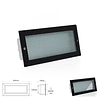 Aplique Empotrable LED 8W 5000K Blanco/Negro