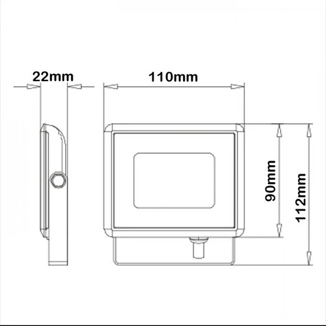 PROJ. LED 10W»50W 850Lm PREMIUM SLIM
