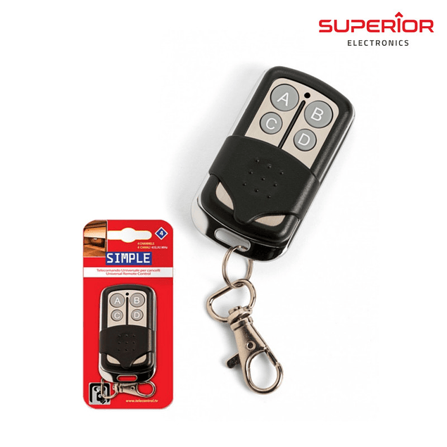COMANDO UNIVERSAL PARA PORTAO 433.92MHz