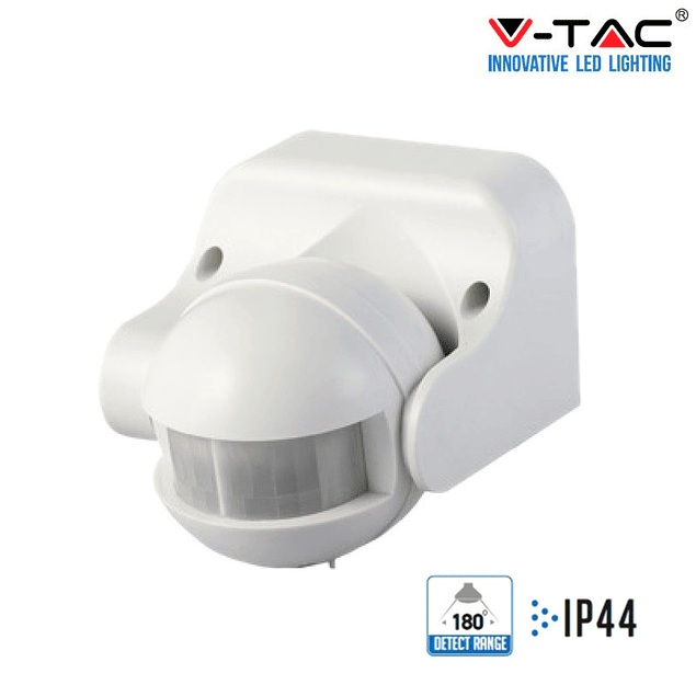 SENSOR DE INFRAVERMELHOS (PIR) DE PAREDE 180º MAX 300W (LED)