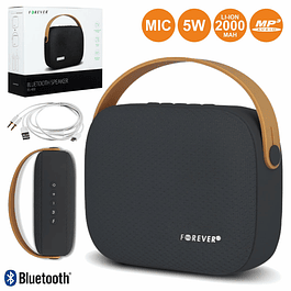 COLUNA BLUETOOTH PORTÁTIL 5W USB/SD/FM/AUX/BAT/MIC