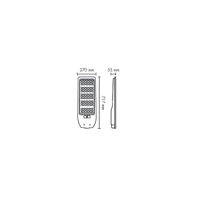 Luminária Solar LED C/Sensor e Comando IP54 Maxled - 200W