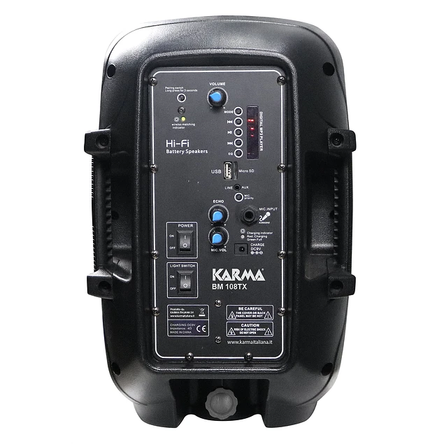 COLUNA TRANSMISSORA PORTÁTIL WIRELESS 8