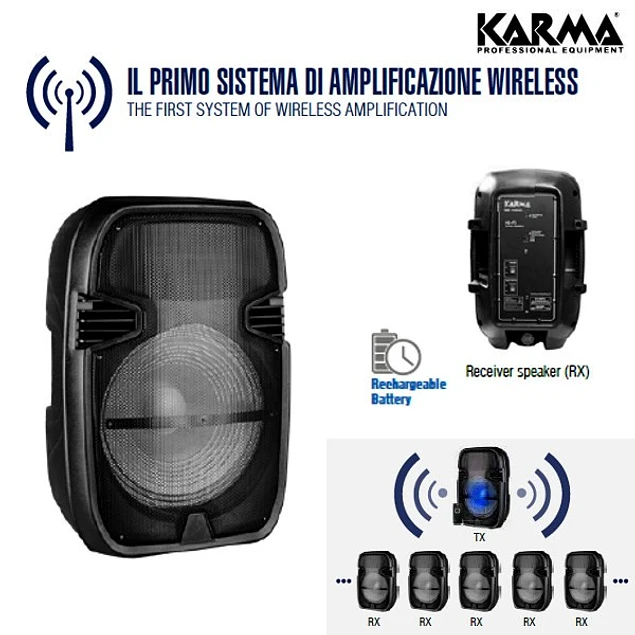 COLUNA RECEPTORA PORTÁTIL WIRELESS 8