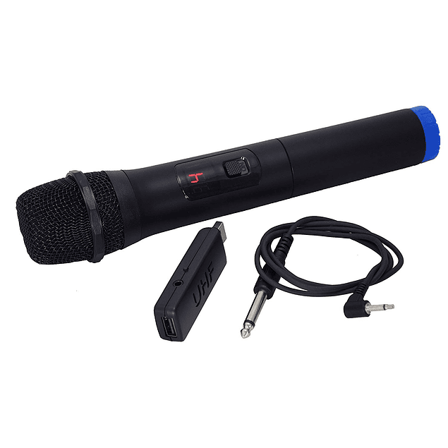 Microfone De Mão S/Fios + Receptor UHF USB Karma