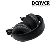 Bluetooth Headphones Wireless AUX Black Mic Denver
