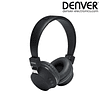 Auriculares Bluetooth Inalámbricos AUX Negro Mic Denver