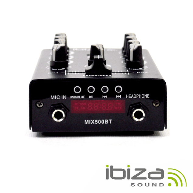 Console de Mixage 2 Canaux USB/REC/Bluetooh Ibiza