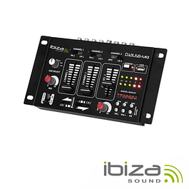 Consola de Mezclas 4 Canales 7 Entradas / USB - Ibiza