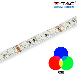 Tira LED 9W/m RGB SMD5050 60LEDs/m 12V IP20 (5 Metros)