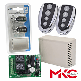 KIT EMISOR RECEPTOR DE 2 CANALES Y 2 COMANDOS INTERIOR MKC